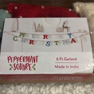 Merry Christmas 6 ft felt banner